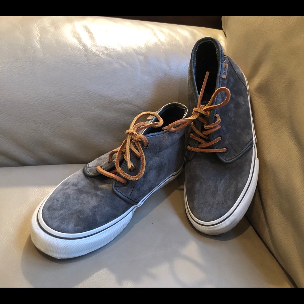 VANS Grey Suede Leather Hi Top Professional Skate